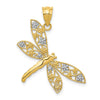 Gold Polished Dragonfly Pendants