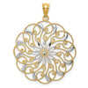 Gold Polished Filigree Pendants
