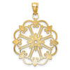 Gold Polished Filigree Pendants
