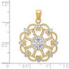 Gold Polished Filigree Pendants