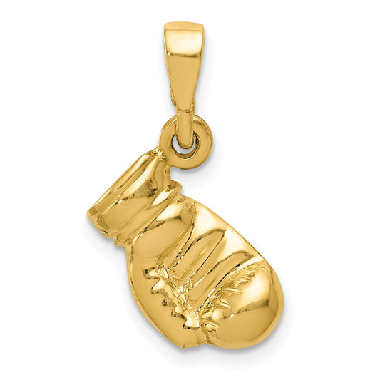 Gold Boxing Glove Pendant