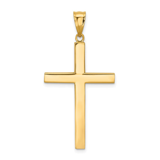 Gold Polished Latin Cross Pendant