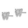 Gold Butterfly Post Earrings
