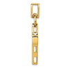 Gold Polished Latin Cross Pendant