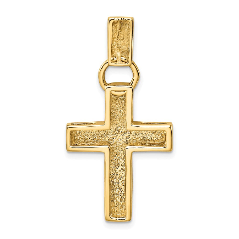 Gold Polished Latin Cross Pendant