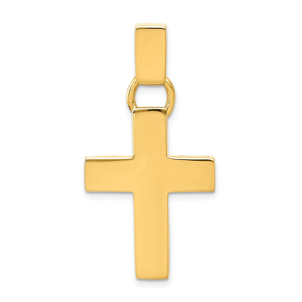 Gold Polished Latin Cross Pendant