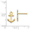 14K Anchor Post Earrings