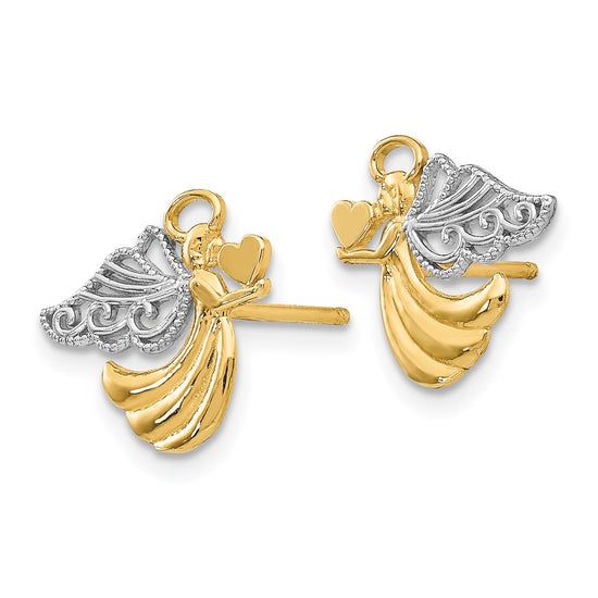 Gold Angel Earrings