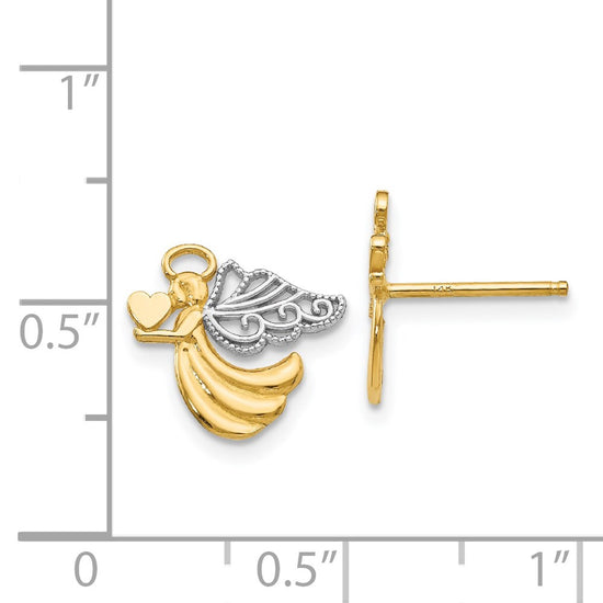 Gold Angel Earrings