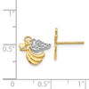 Gold Angel Earrings