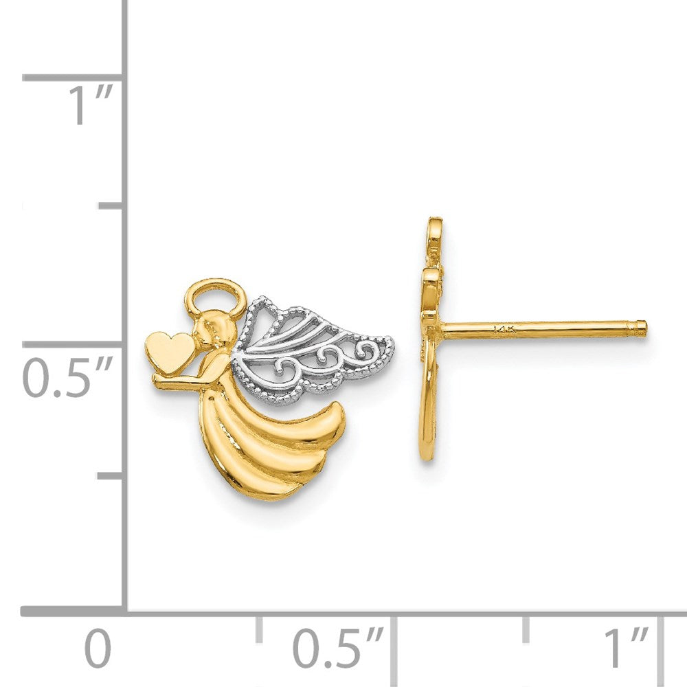 Gold Angel Earrings