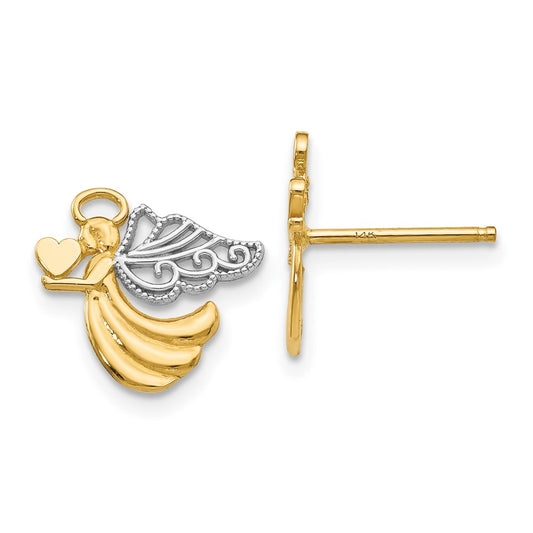 Gold Angel Earrings
