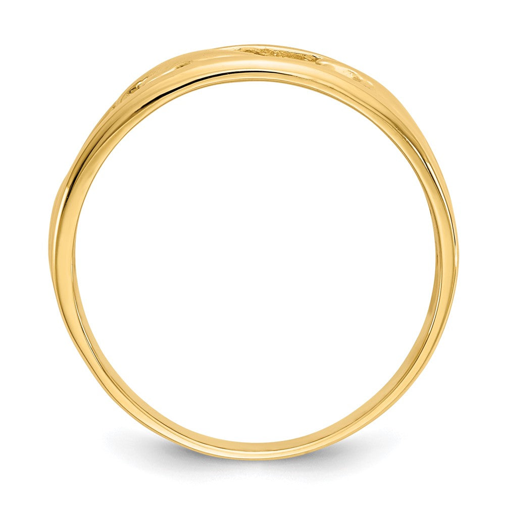 Gold Polished Dolphin Rings