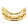 14K Polished Triple Wave Fashion Thumb Ring Size 9