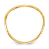 Gold Polished Wave Thumb Rings