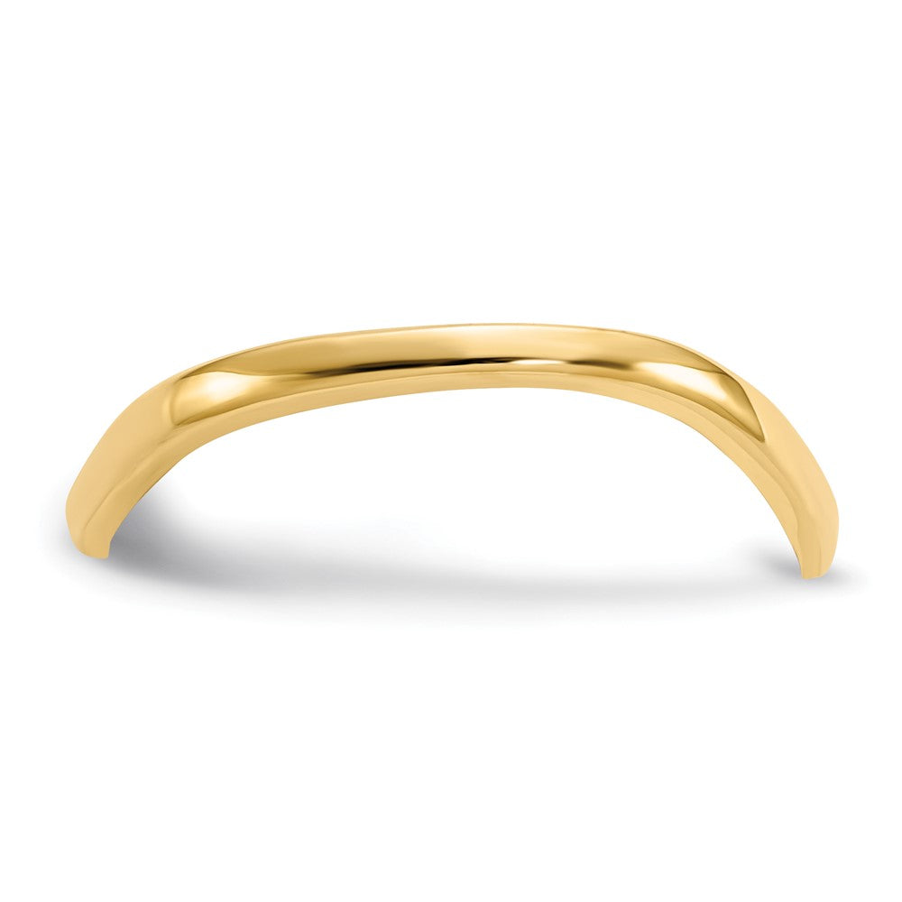 Gold Polished Wave Thumb Rings
