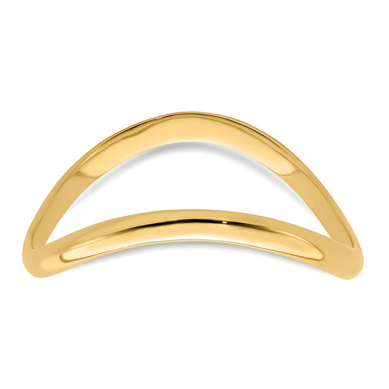 Gold Polished Wave Thumb Rings