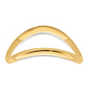 Gold Polished Wave Thumb Rings