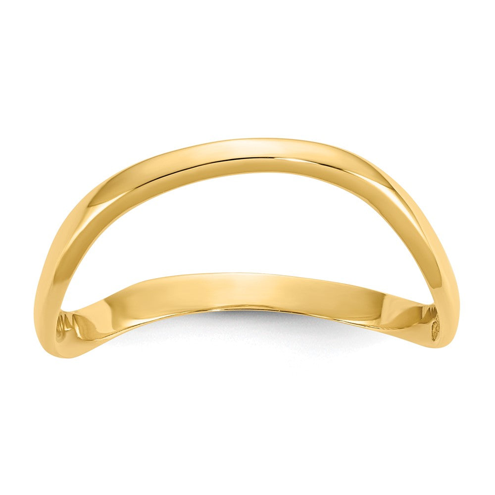 Gold Polished Wave Thumb Rings