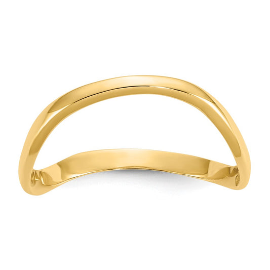 Gold Polished Wave Thumb Rings