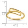 14K Swirl Ring