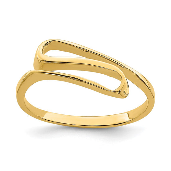 14K Swirl Ring