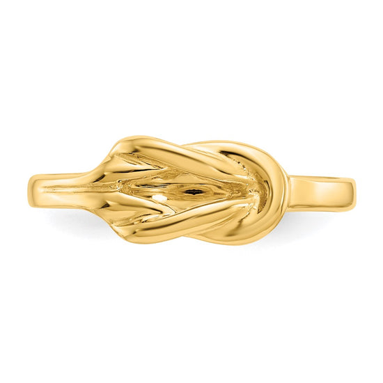 Gold Polished Knot Rings