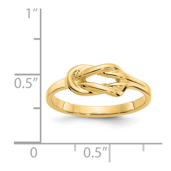 Gold Polished Knot Rings