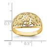 14K Floral Dome Ring