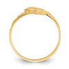 Gold Polished Swirl Rings