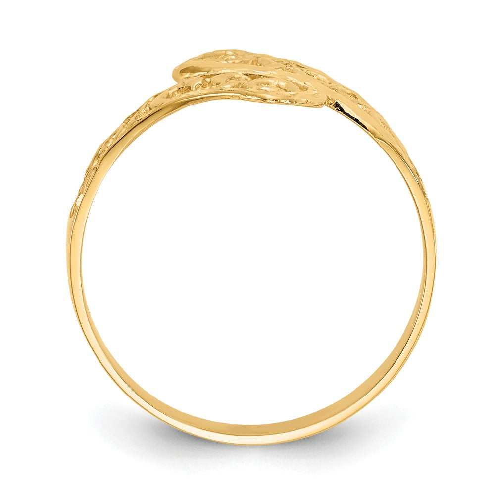 Gold Polished Swirl Rings