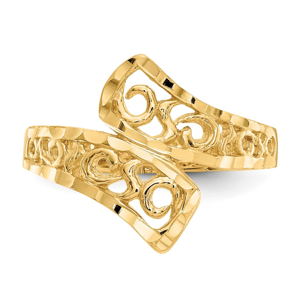 Gold Polished Swirl Rings