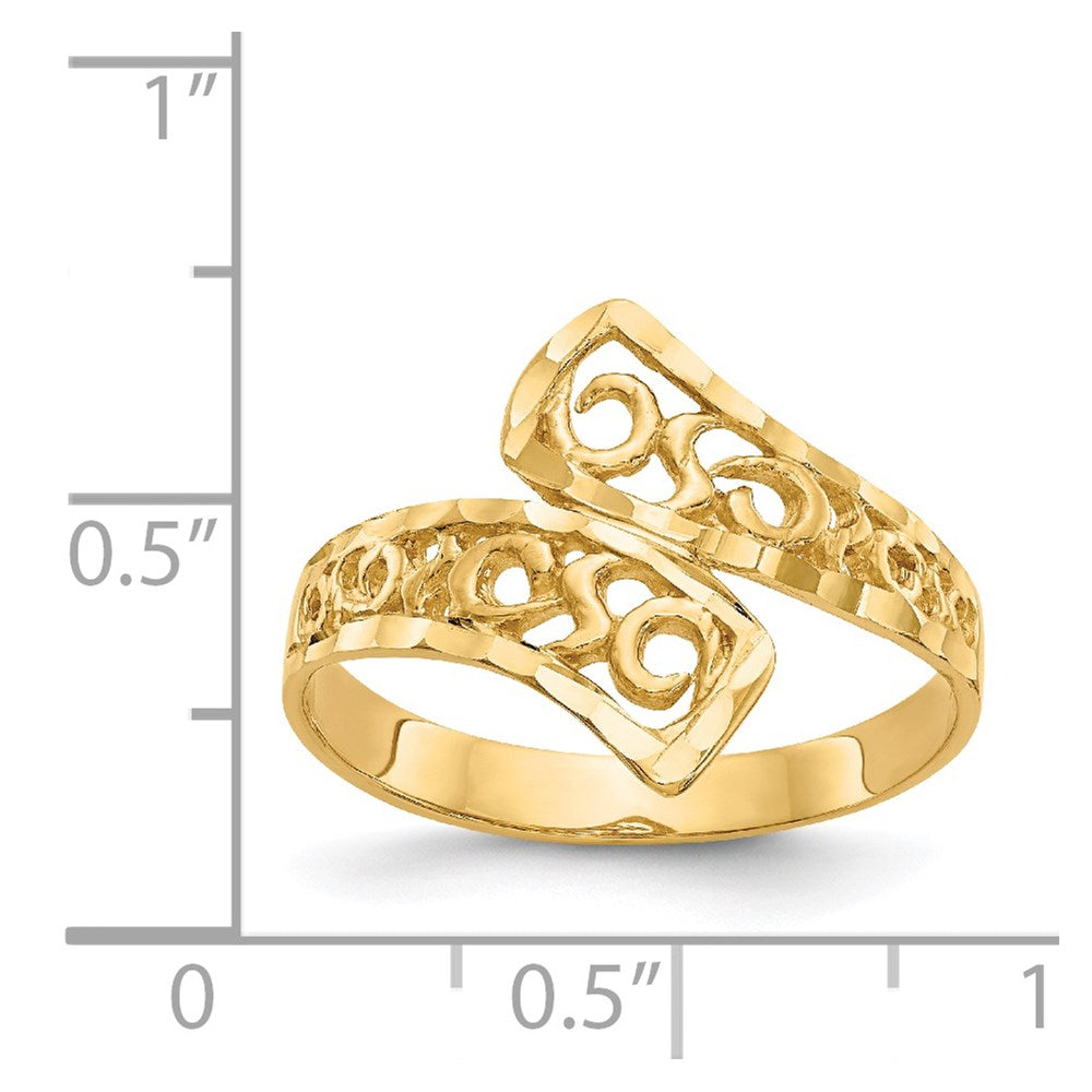 Gold Polished Swirl Rings