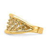 14K Mesh Ring Tapered Band Ring