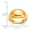 Gold Polished Classic Rings