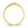 Gold Polished Valley Dome Rings