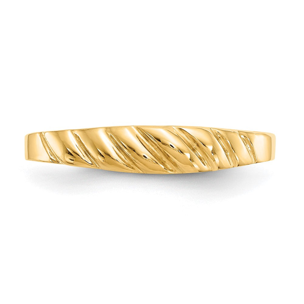 Gold Polished Valley Dome Rings