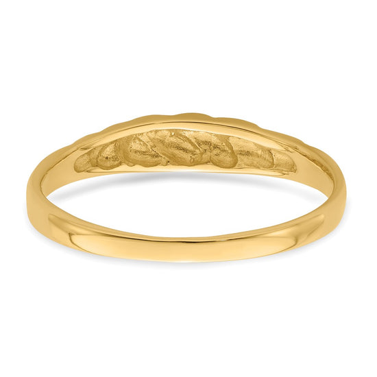 Gold Polished Valley Dome Rings