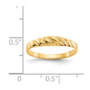 Gold Polished Valley Dome Rings