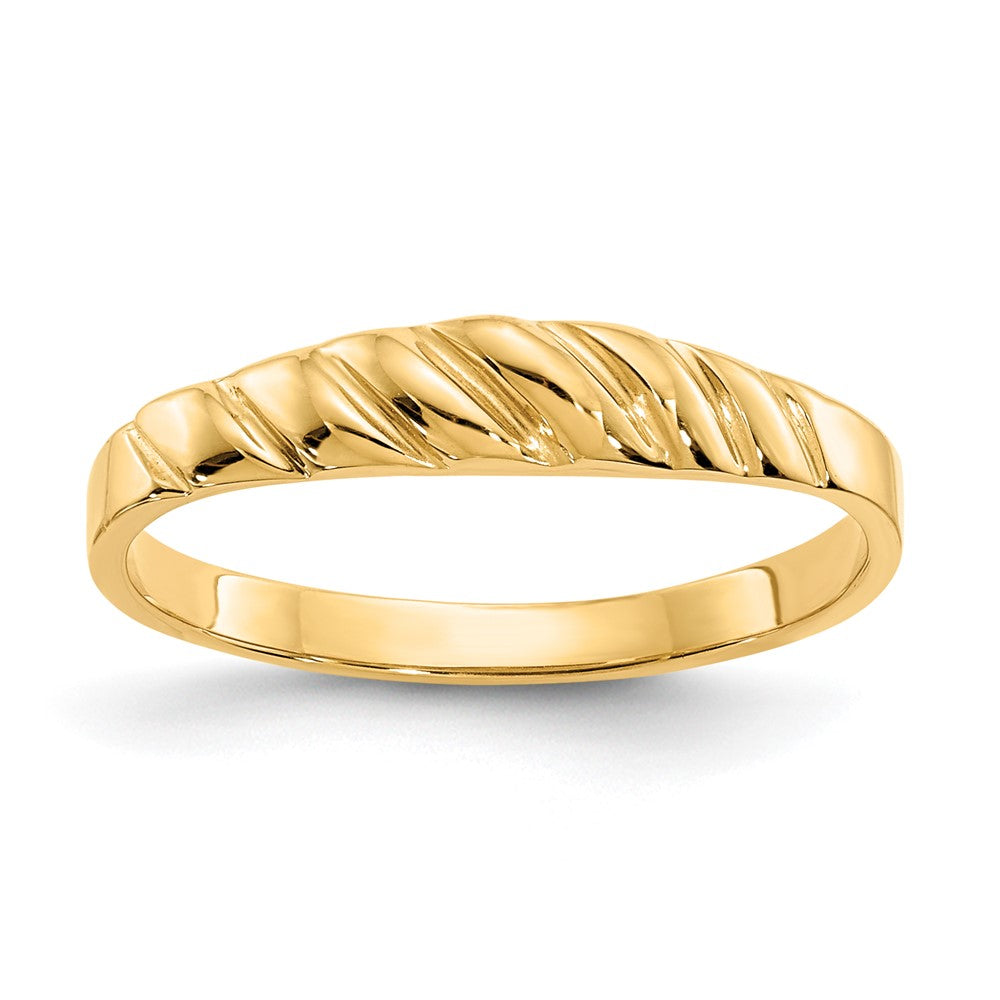 Gold Polished Valley Dome Rings
