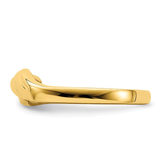 14K Polished Freeform Ring