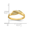 14K Polished Freeform Ring