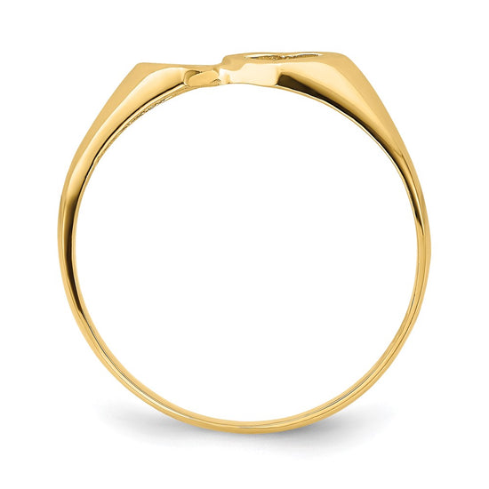 14K Double Heart Cut-Out Ring