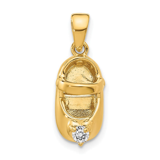 Birthstone Engraveable Baby Shoe Charms