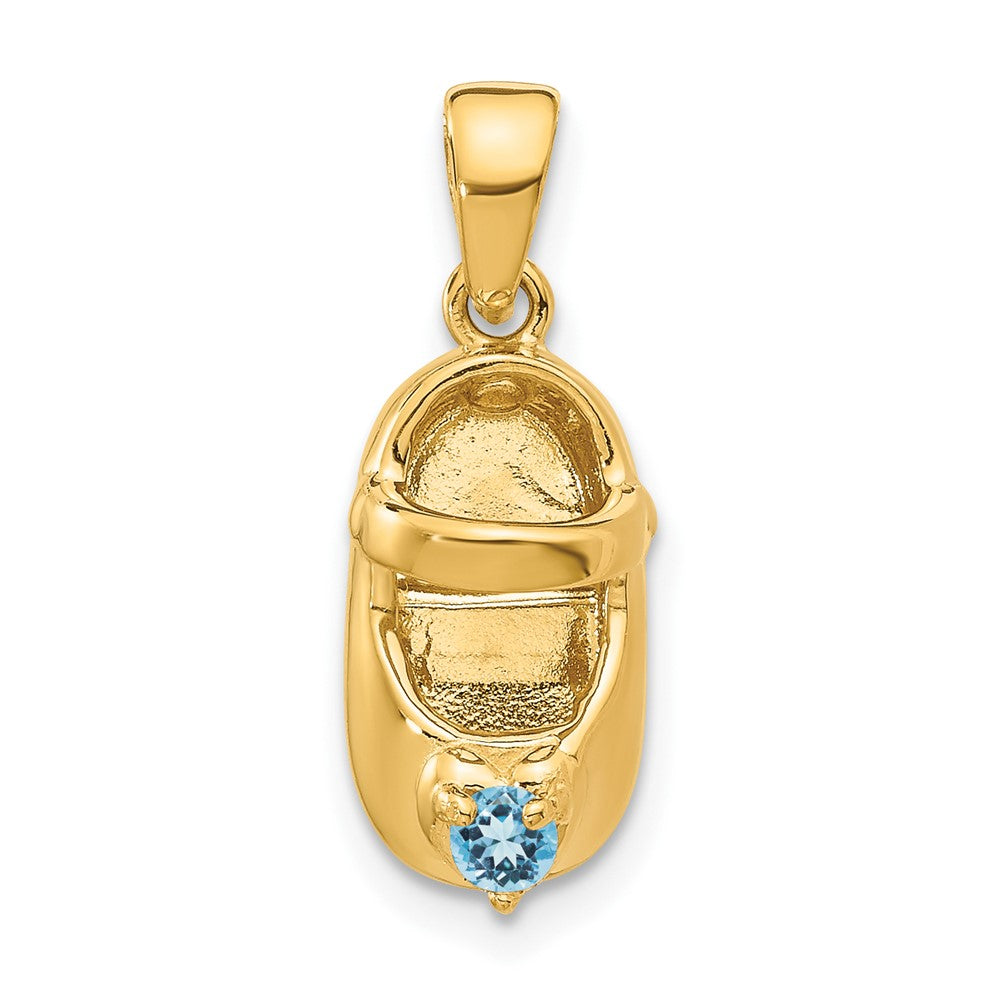 Birthstone Engraveable Baby Shoe Charms