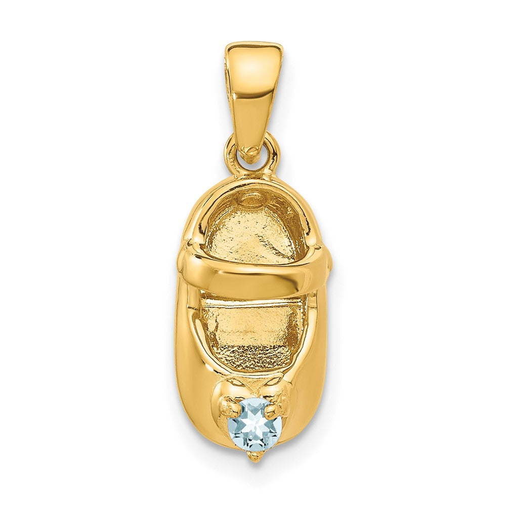 Birthstone Engraveable Baby Shoe Charms