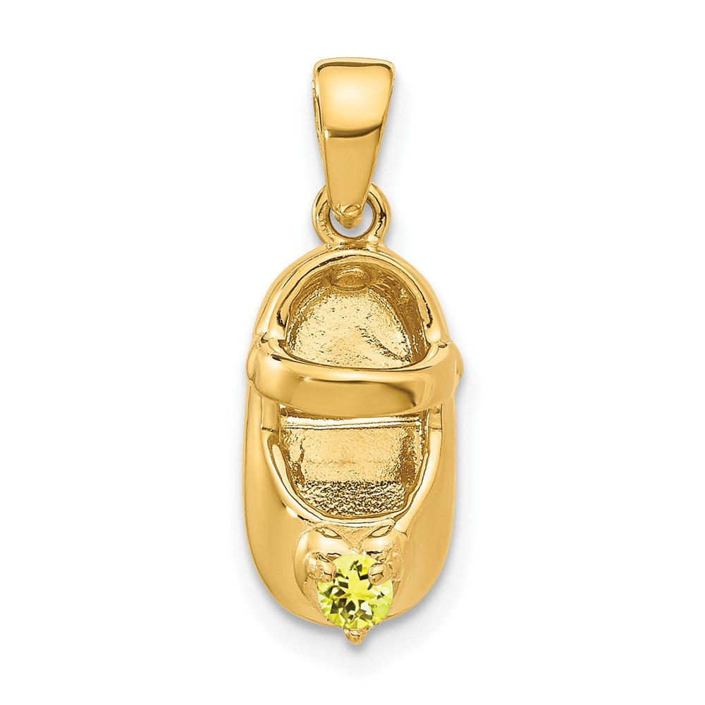 Birthstone Engraveable Baby Shoe Charms