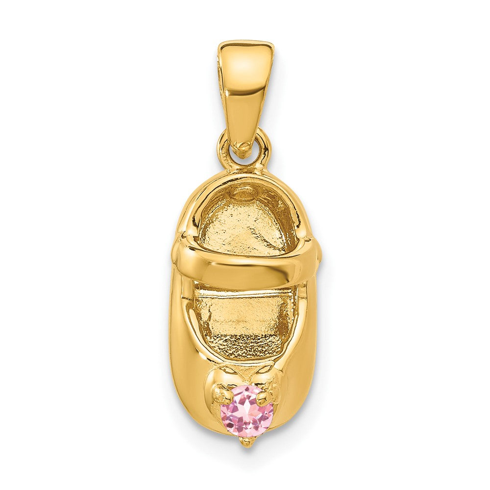 Birthstone Engraveable Baby Shoe Charms