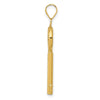 14K Polished 3-D Key Charm