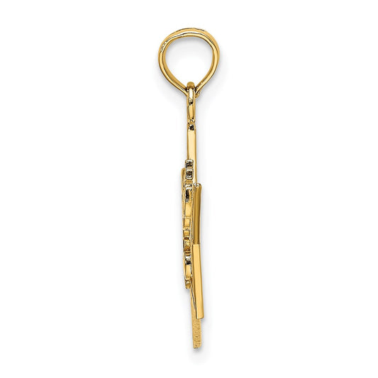 14k SWEET 16 Star Charm